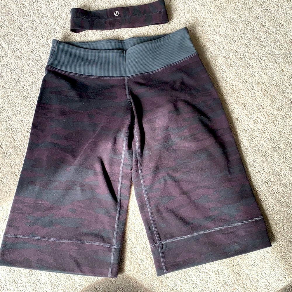 Lululemon crops and headband